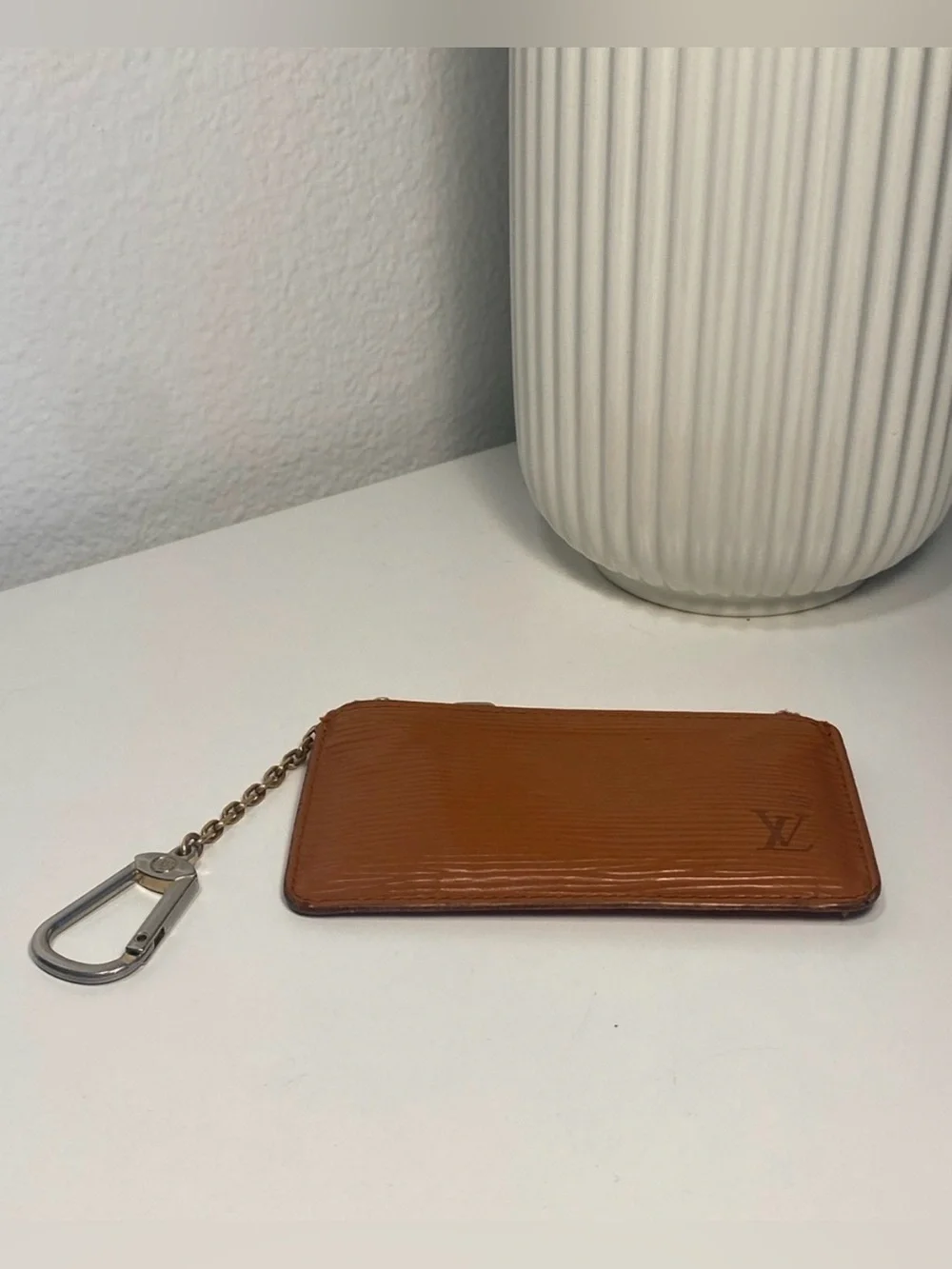 Final Price~ Vintage Louis Vuitton Key Clés Epi Leather In Kenyan Fawn